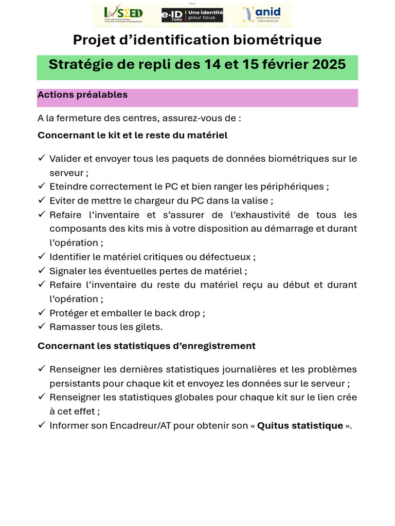 Stratégie de repli pour identification biométrique | PDF