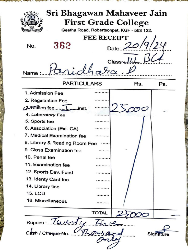 Pani Fee 3rd Year - Compressed | PDF