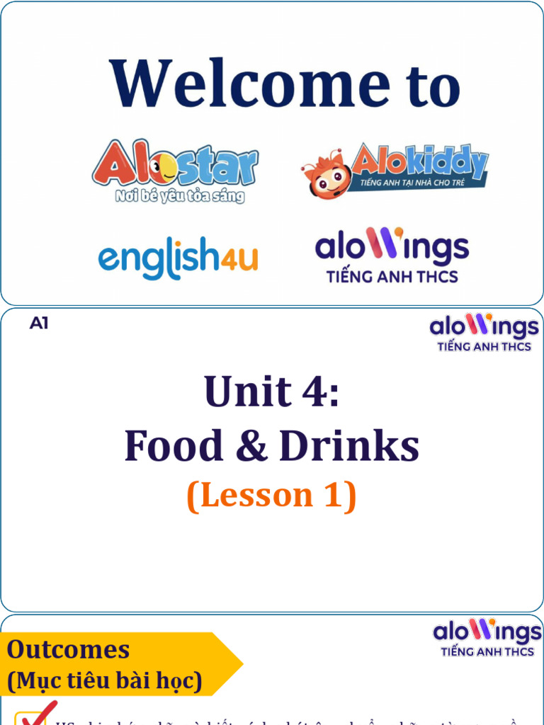 Food and Drink Vocabulary Lesson | PDF | Plural | Noun