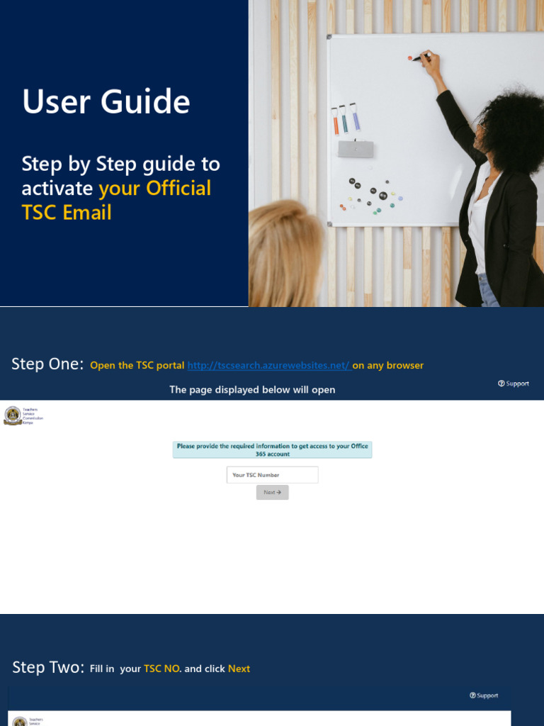 TSC Email Activation User Guide | PDF | Password | User (Computing)