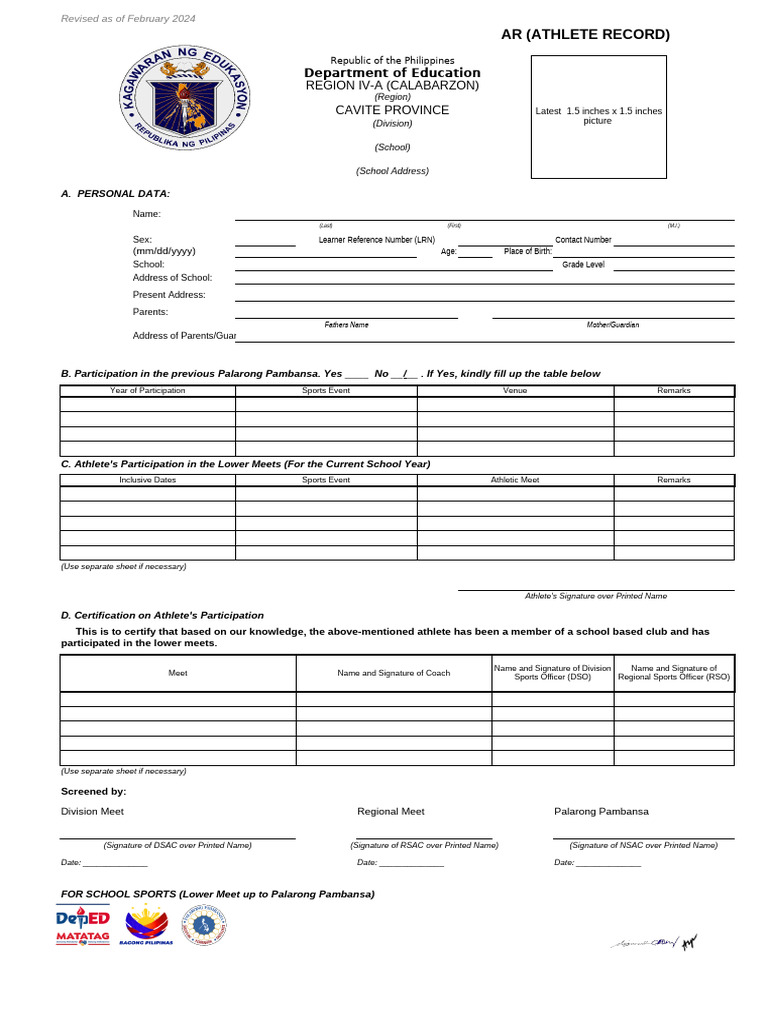 Athlete Participation and Health Records | PDF | Clinical Medicine ...