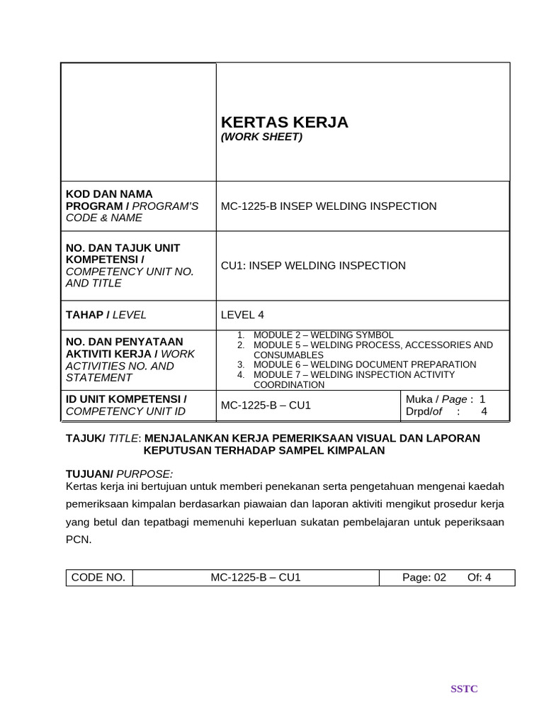 Format - Work Sheet Wi A | PDF