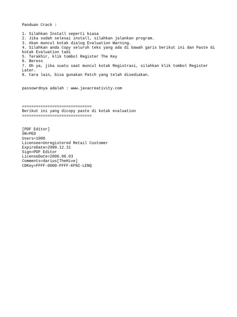 Panduan crack foxit pdf editor pdf
