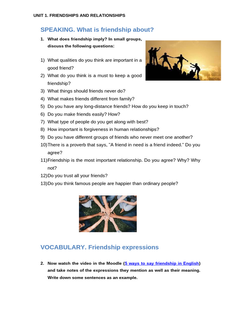 Understanding Friendships and Relationships | PDF