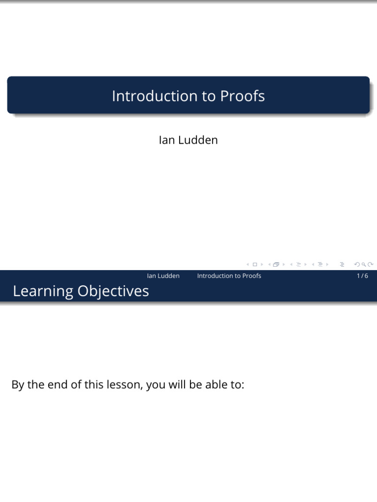 02a ProofsIntro Annotated | PDF | Mathematical Proof | Mathematical Logic