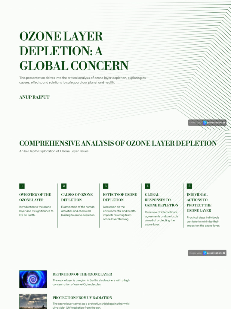 Comprehensive Analysis of Ozone Layer Depletion | PDF