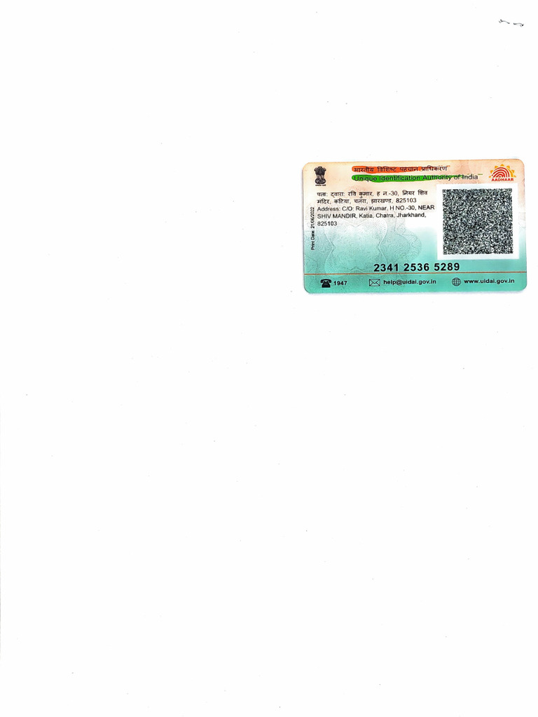 Aadhaar Card Information | PDF