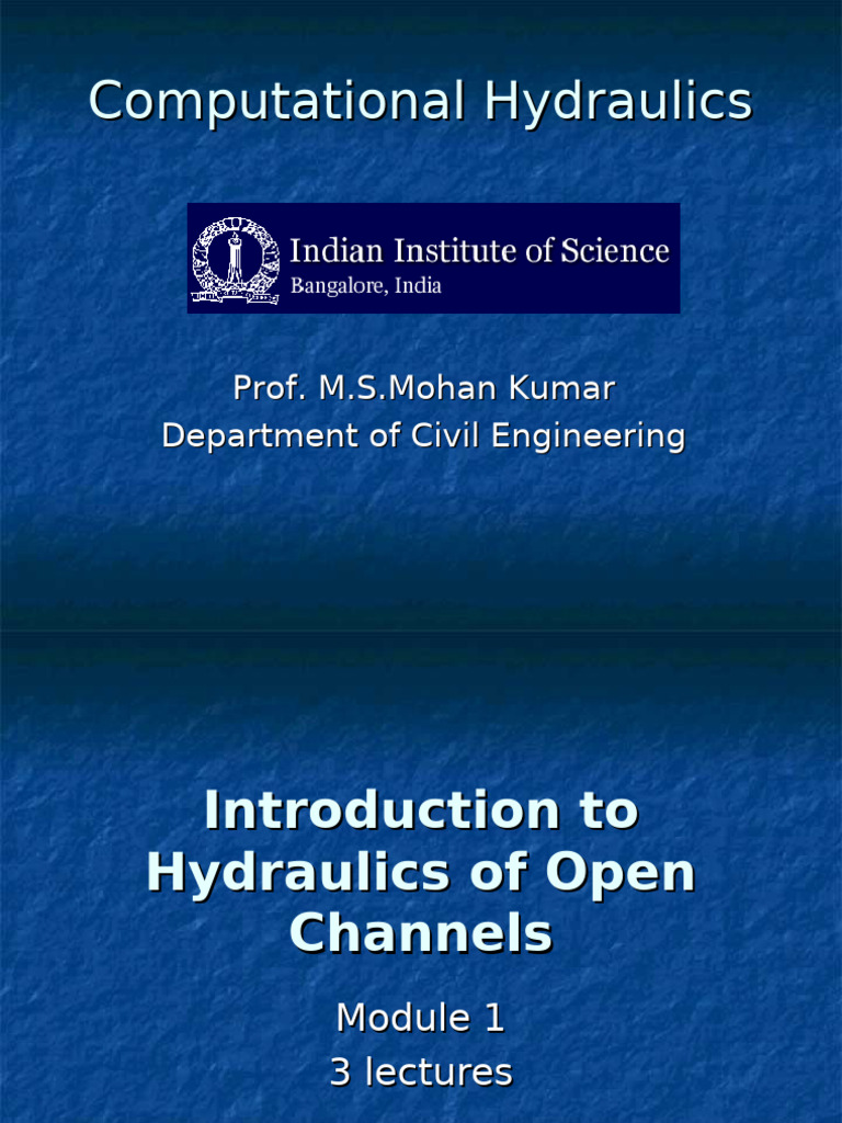 Open Channel Hydraulics Overview | PDF | Fluid Dynamics | Waves