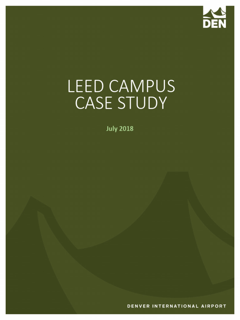 DEN LEEDS Case Study | PDF | Airport | Water