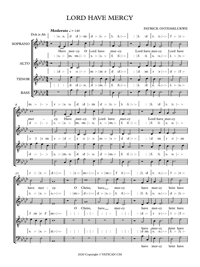 Lord Have Mercy Pat - Full Score | PDF