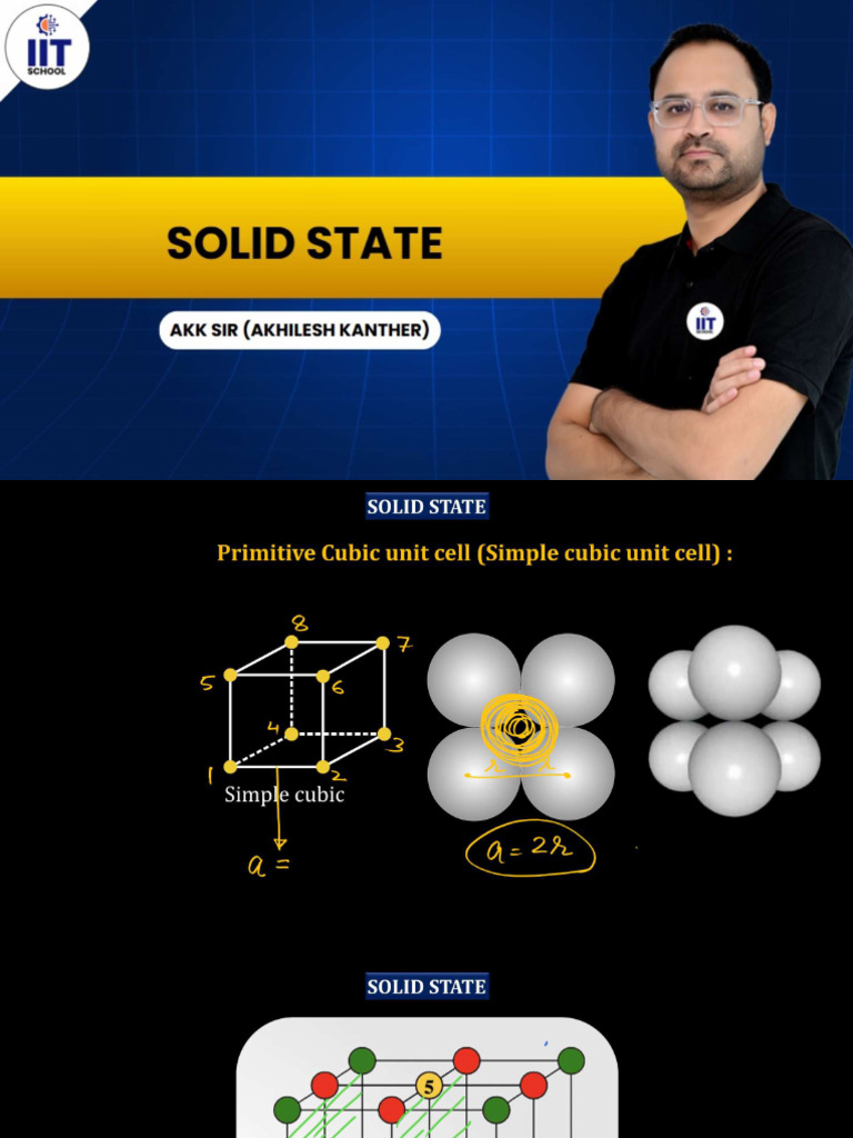 Solid State - L-03 (Class Notes) - SC and BCC | PDF