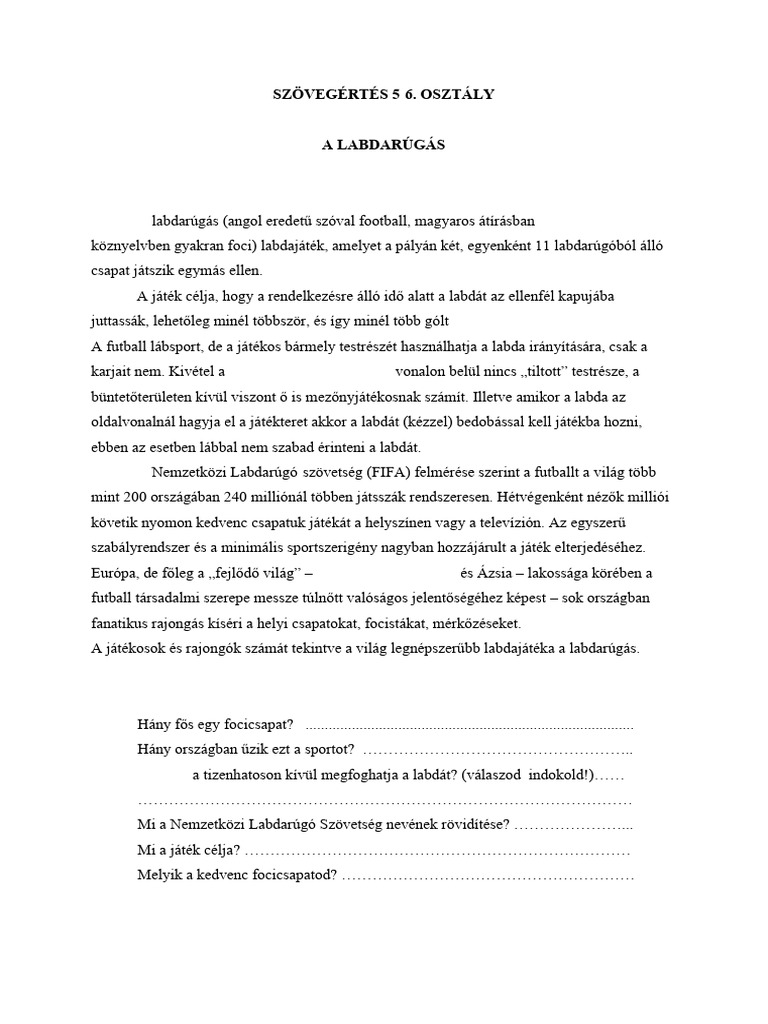 Labdarúgás | PDF