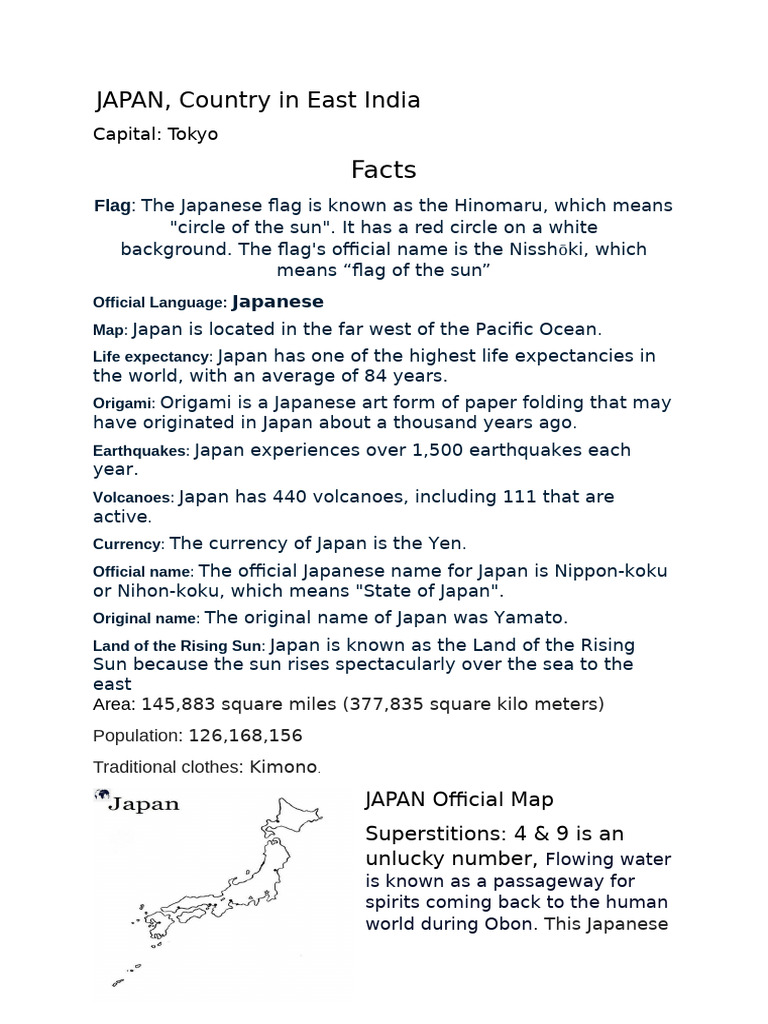 Official Name of Japan: Nippon-koku | PDF