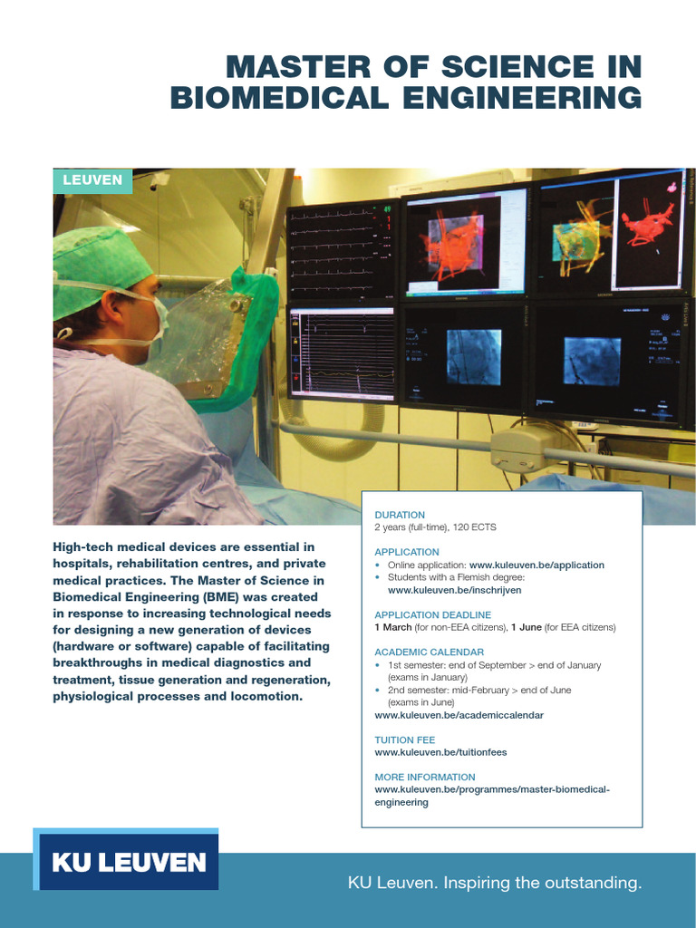 Master of Science in Biomedical Engineering | PDF | Biomedical ...