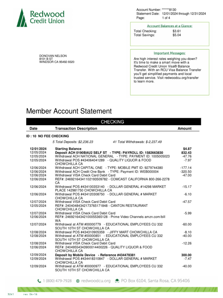 RCU Visa Balance Transfer Offer | PDF | Debit Card | Transaction Account