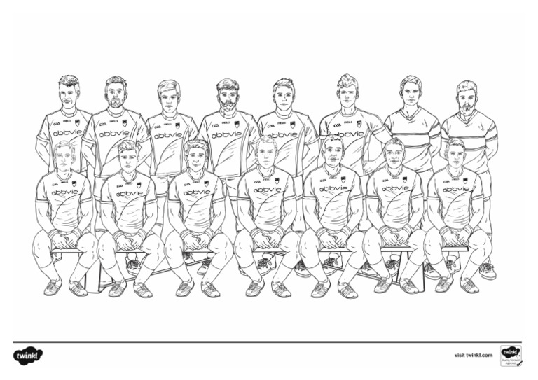 T TP 2661362 Football Team Colouring Page Ver 1 | PDF