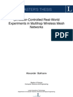 Master'S Thesis: Simulator-Controlled Real-World Experiments in Multihop Wireless Mesh Networks