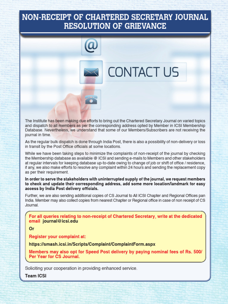 Resolving Chartered Secretary Journal Issues | PDF