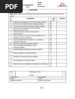 Pre Start Checklist | PDF