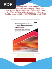 Full download (Ebook) Mastering Time Series Analysis and Forecasting with Python: Bridging Theory and Practice Through Insights, Techniques, and Tools for Effective Time Series Analysis in Python by Sulekha Aloorravi ISBN 9788196815103, 8196815107 pdf docx