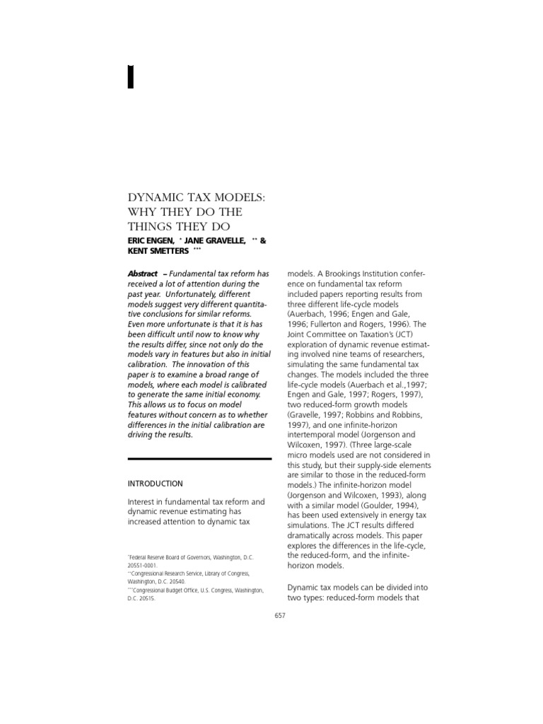 Tax Models: Understanding Variances | PDF | Elasticity (Economics ...
