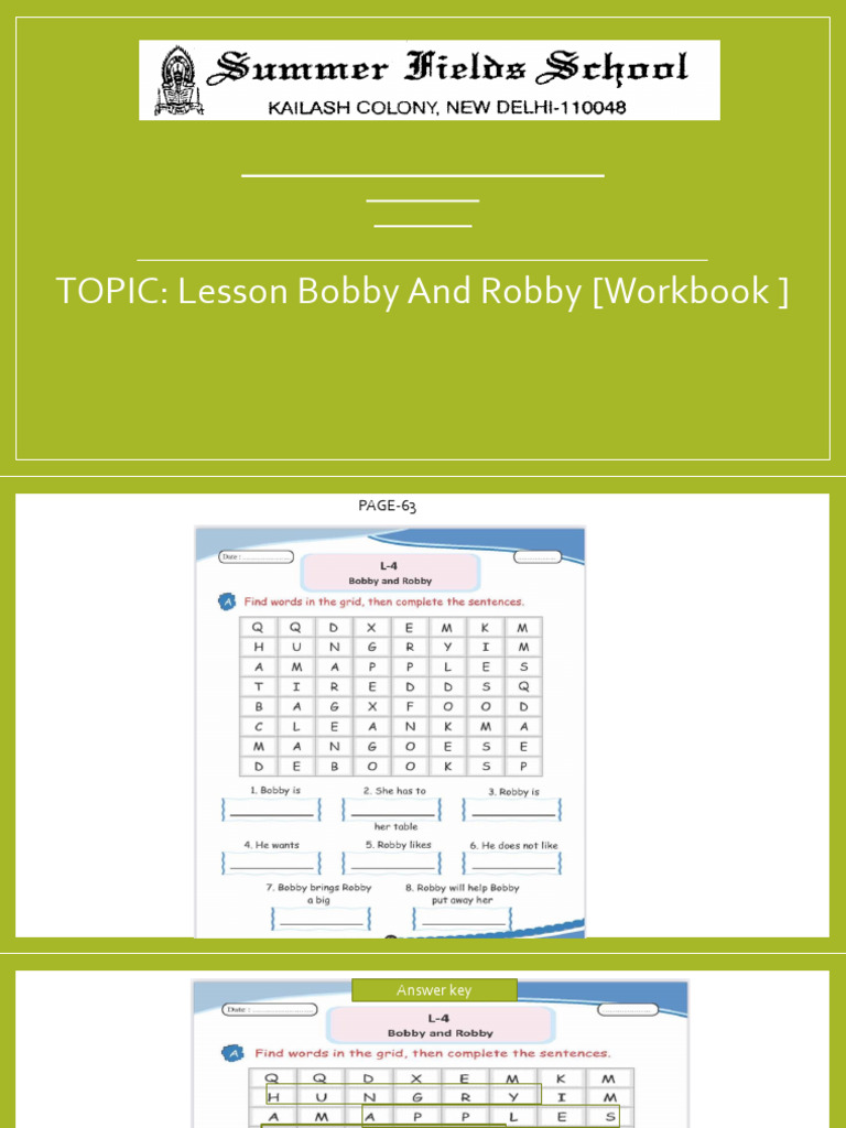 Bobby-Robby-Workbook-3 | PDF