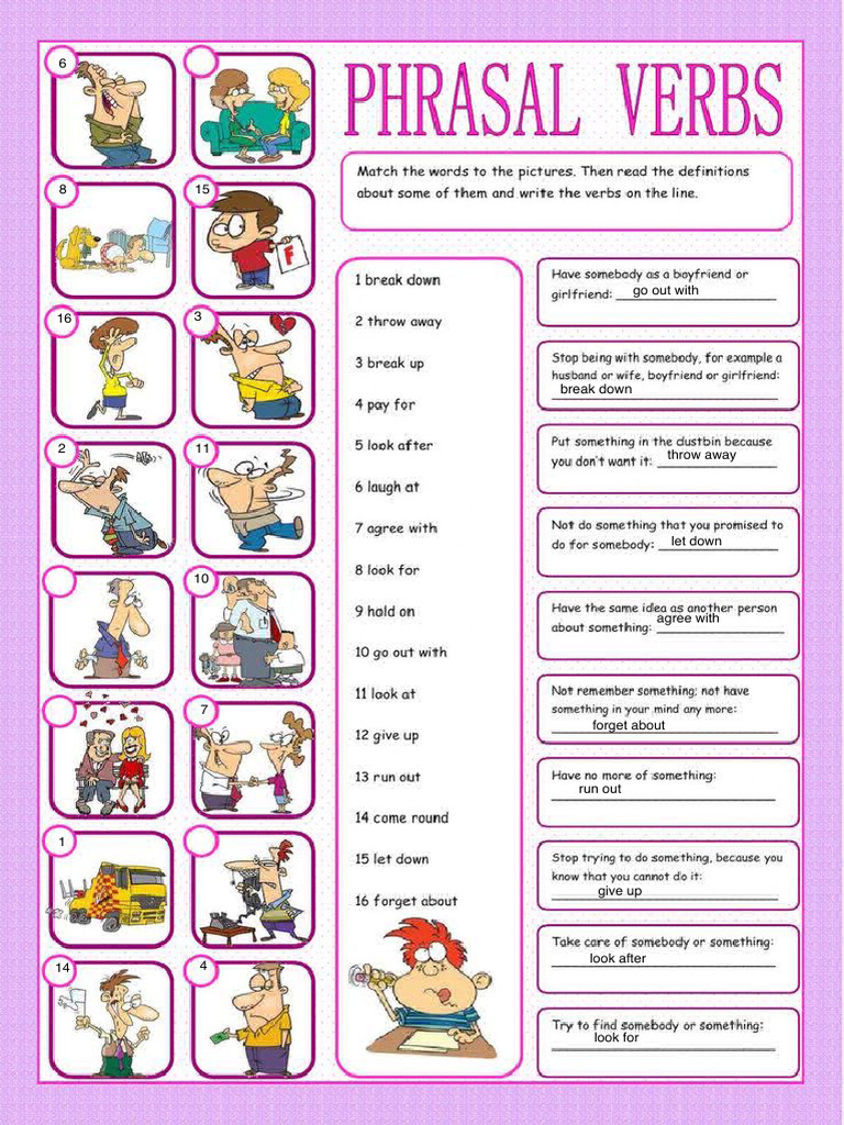 Common English Phrasal Verbs List | PDF