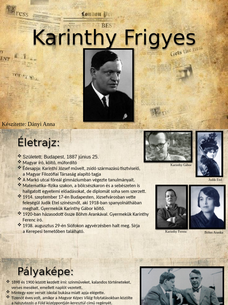Karinthy Frigyes | PDF