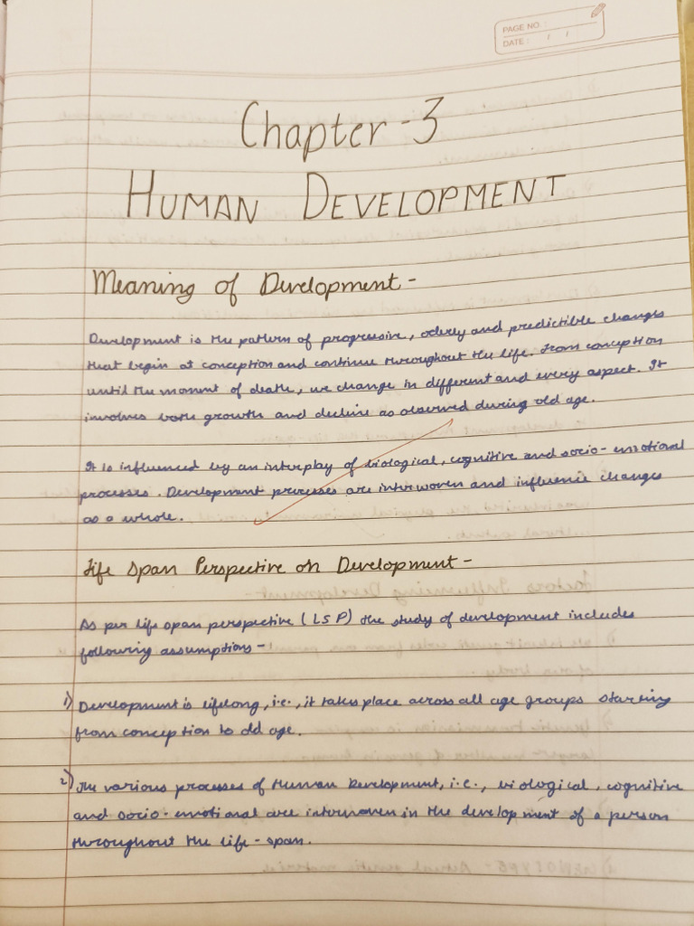 Human Development Notes | PDF