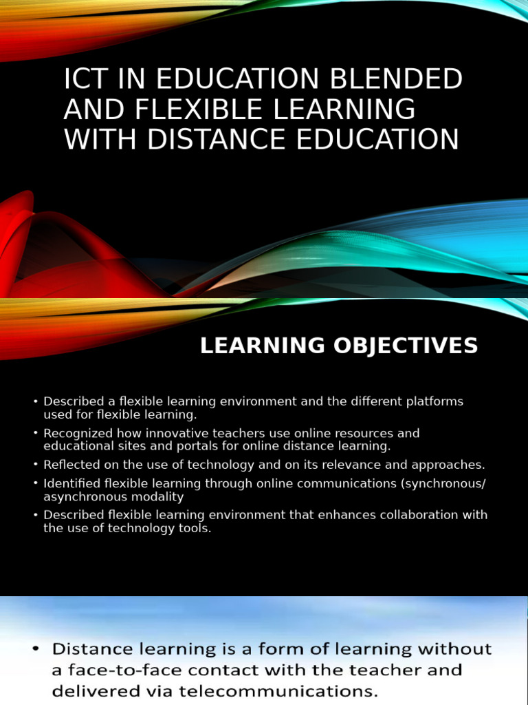 Ict in Education Blended and Flexible Learning With | PDF | Educational ...