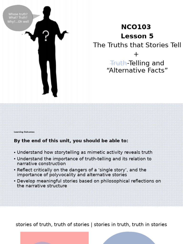 Truth in Storytelling: Exploring Narratives | PDF | Truth | Narrative