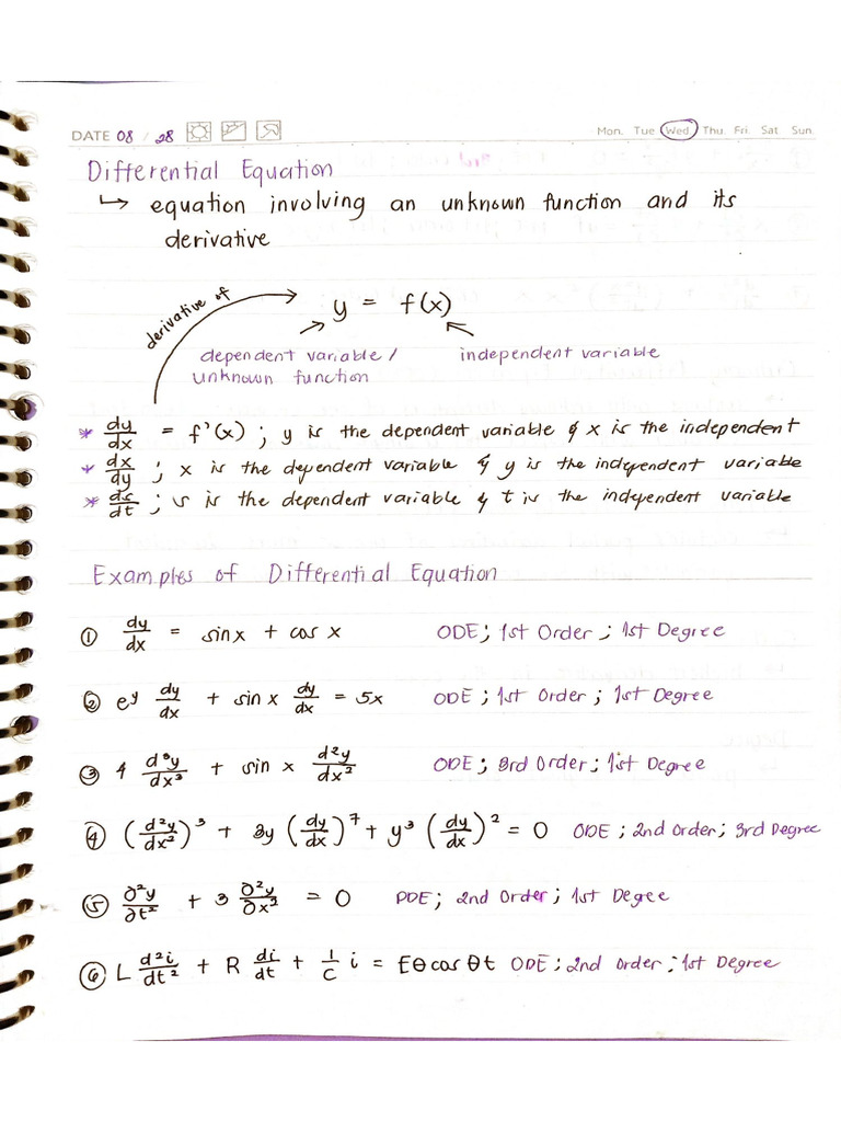 DE Notes | PDF