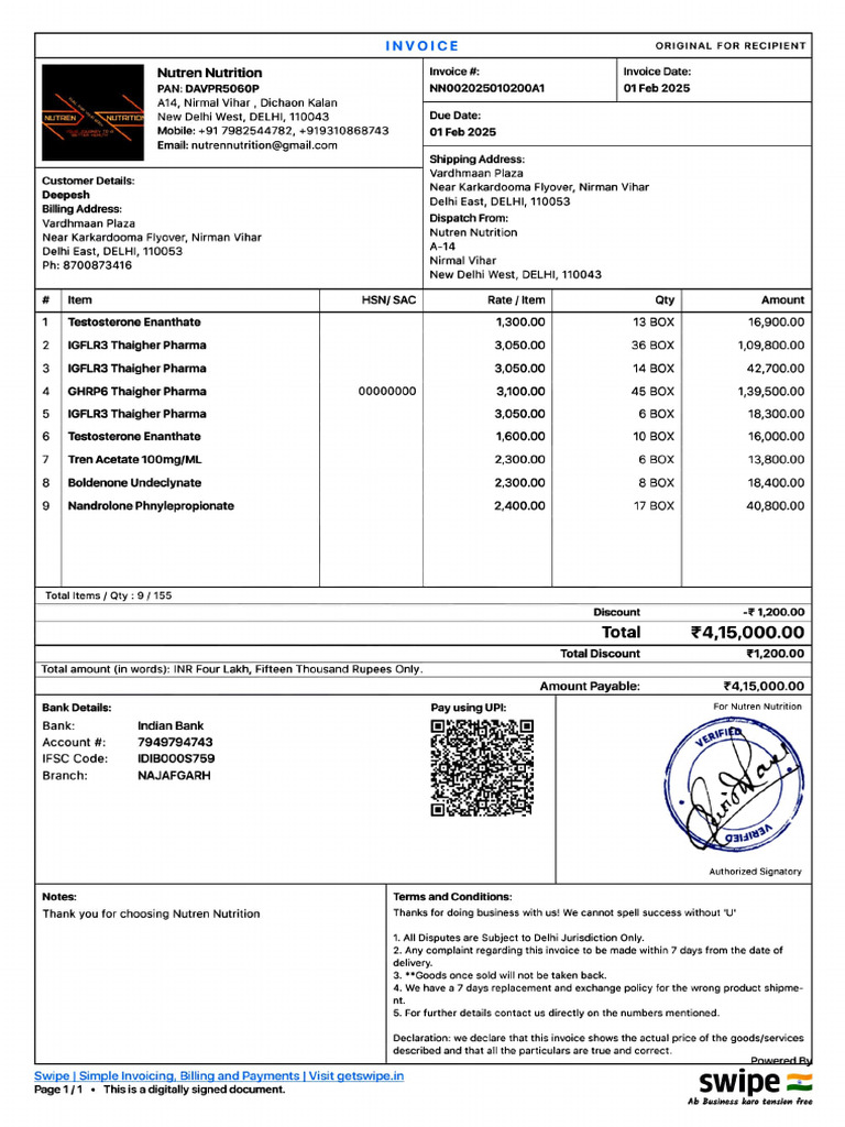 Adobe Scan 01 Feb 2025nut | PDF | Invoice