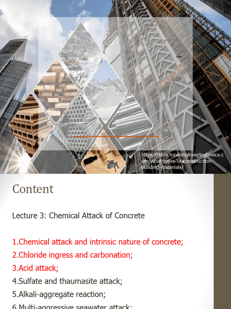 Lecture 3 To 5 - Chemical Deterioration of Concrete | PDF | Concrete ...