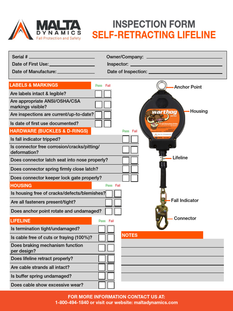 SRL Inspection Checklist Overview | PDF