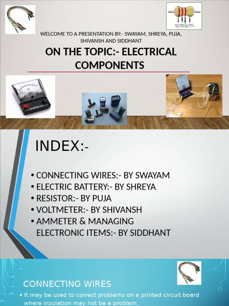 Overview of Electrical Components | PDF | Voltage | Electricity