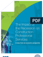 The Impact of The Recession On Construction Professional Services