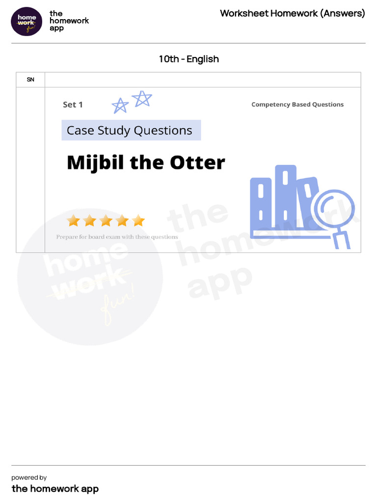 Answers+ +worksheet Homework+ +10th+ +english+ +2025!02!07T17 25 | PDF ...