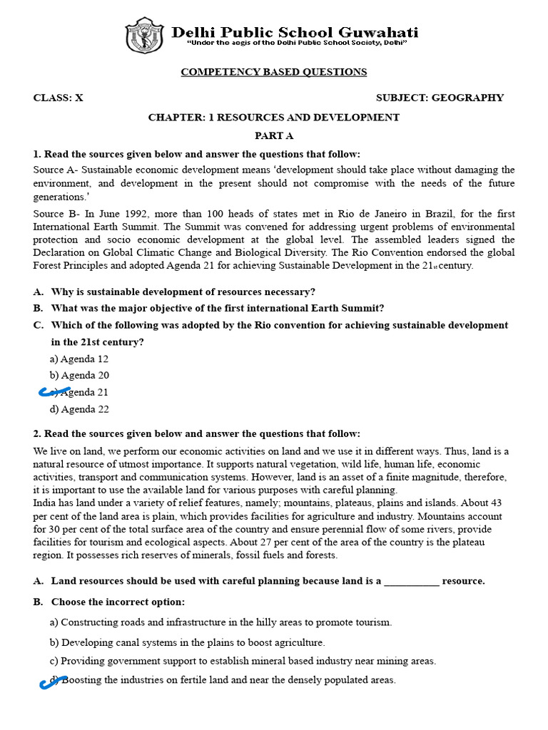 Chapter 1 - Resources and Development | PDF | Soil | Erosion