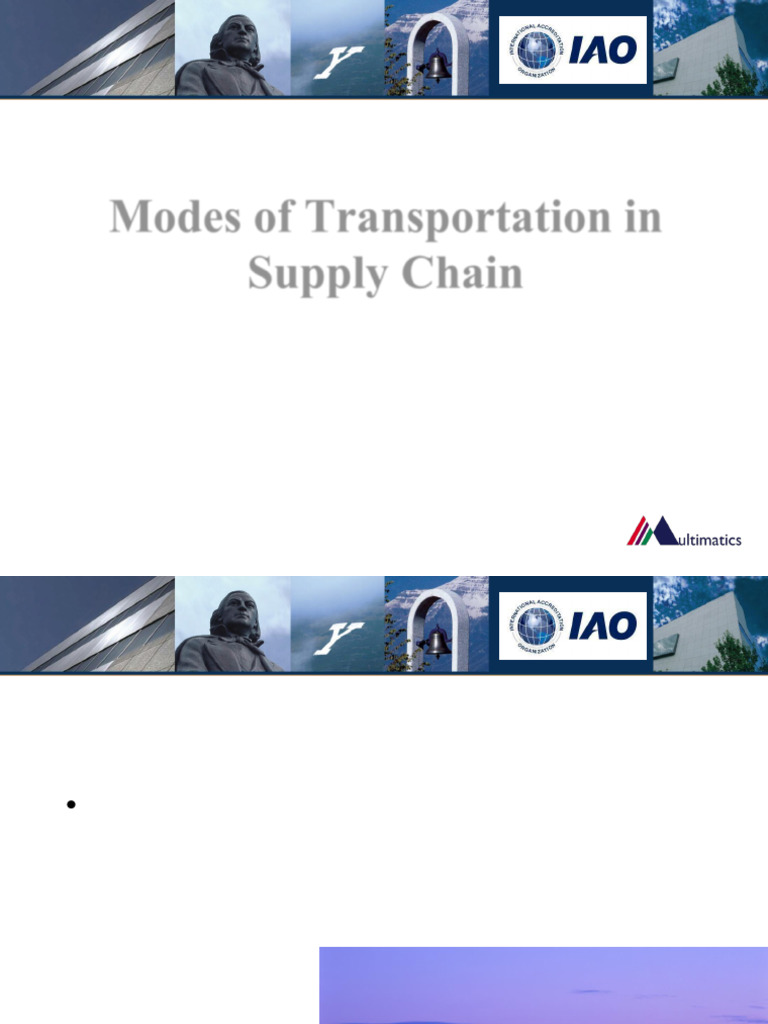 Transportation Modes in Supply Chains | PDF
