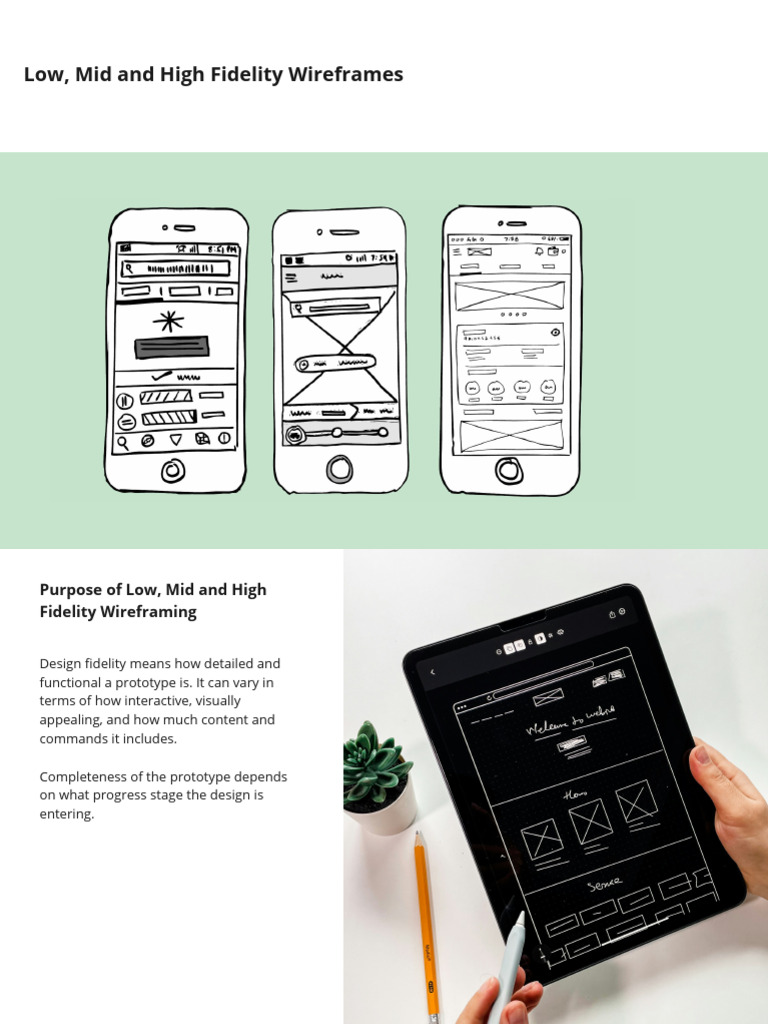 Understanding Wireframe Fidelity Levels | PDF | Software Prototyping ...