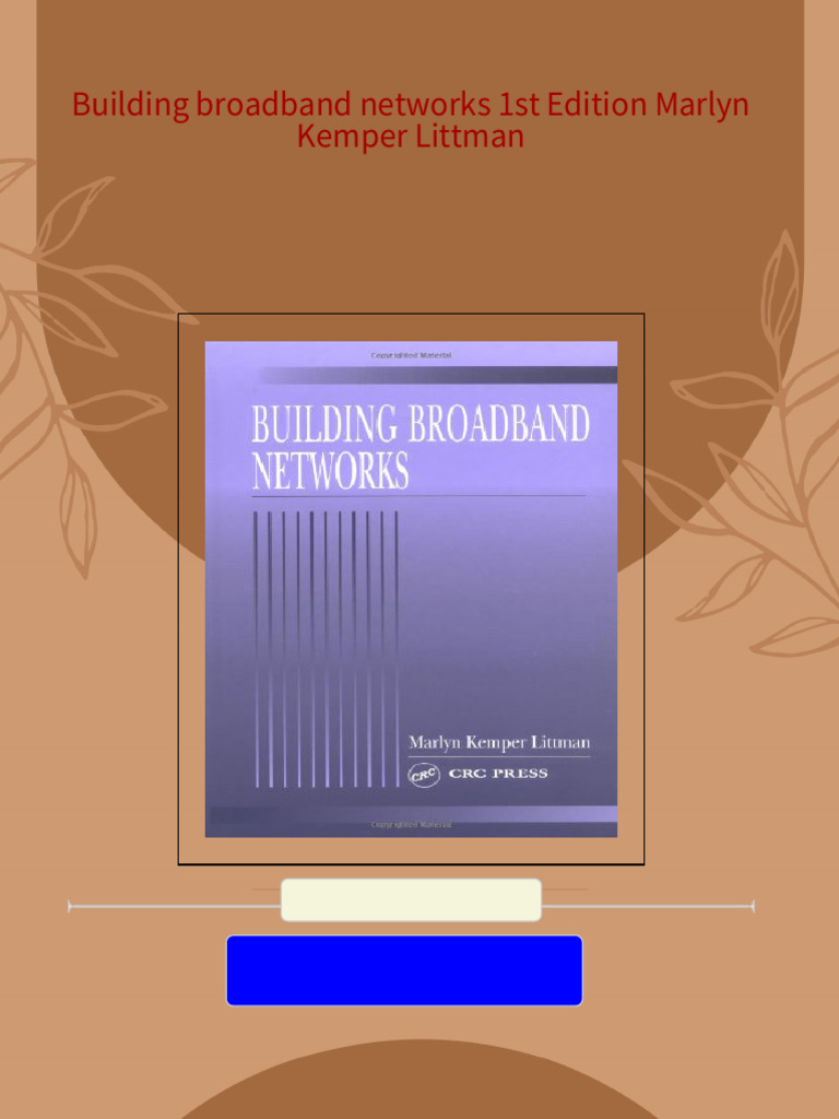 Building Broadband Networks 1st Edition Marlyn Kemper Littman | PDF ...