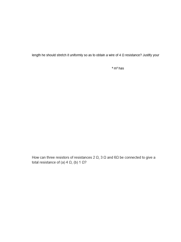Physics Numericals 2 | PDF