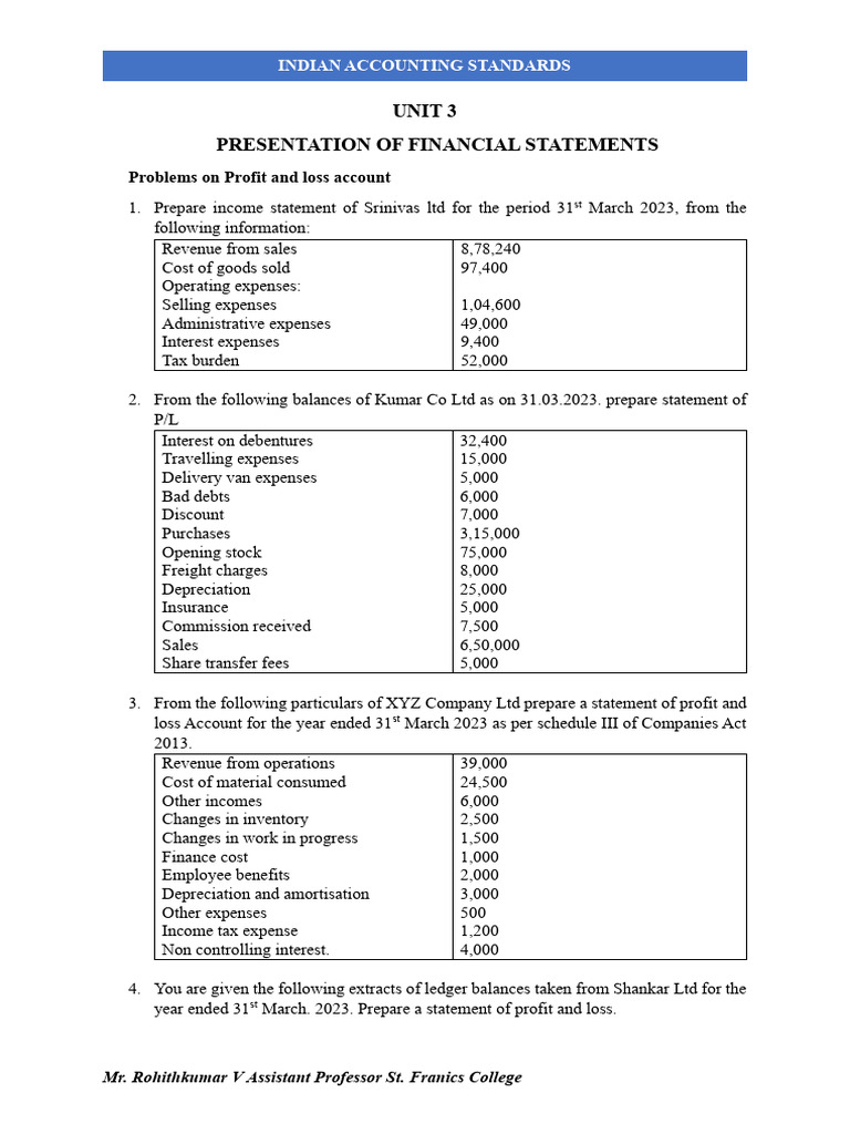 Financial Statements for Students | PDF | Debits And Credits | Expense