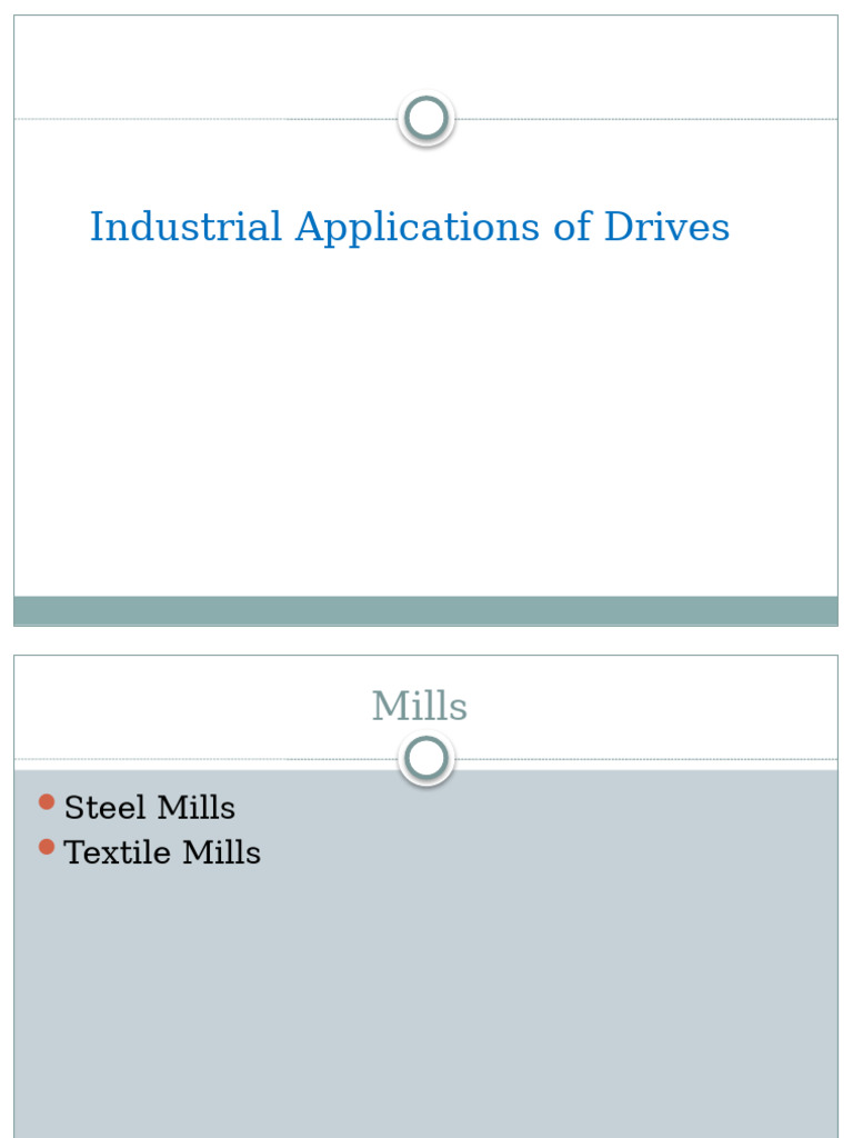 Module 5 Industrial Applications of Drives | PDF | Rolling ...