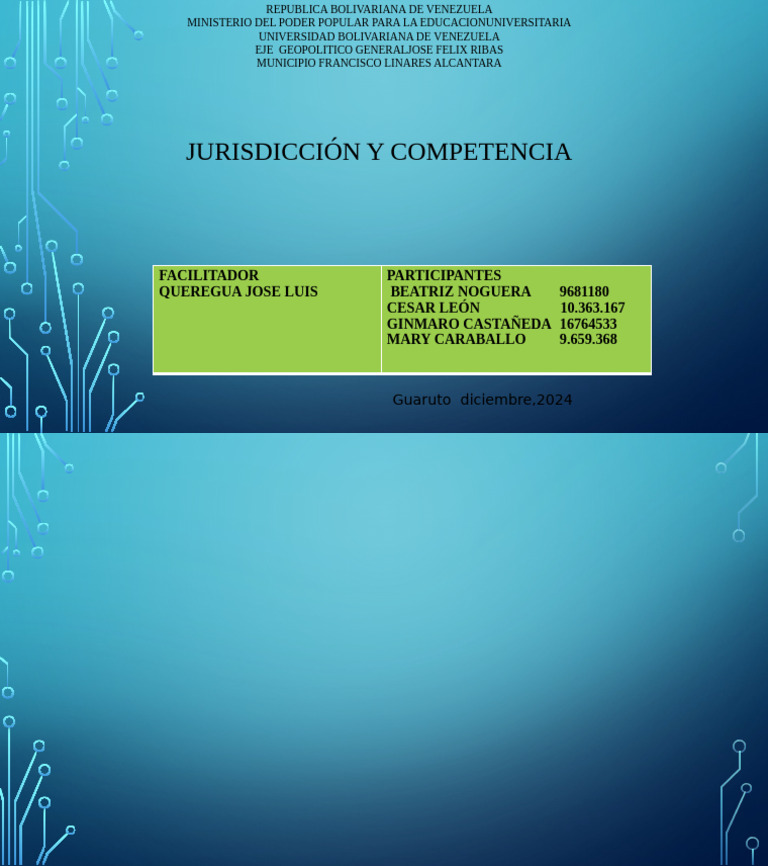 jurisdicción y competencia | PDF