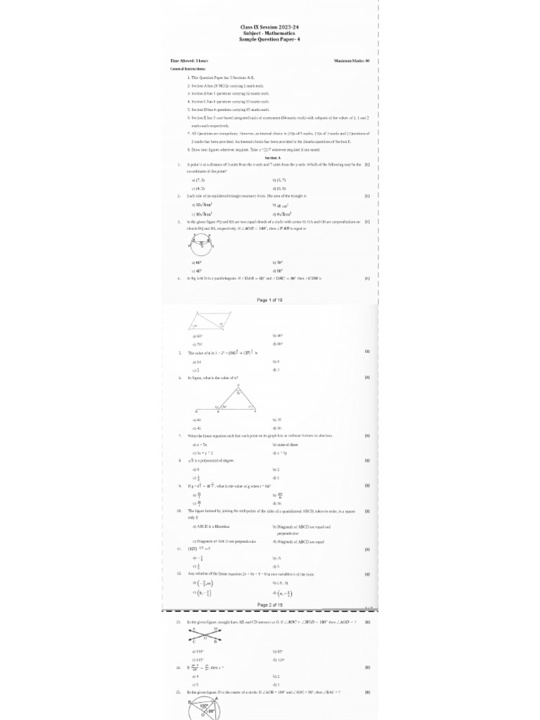 Maths QP 4 | PDF