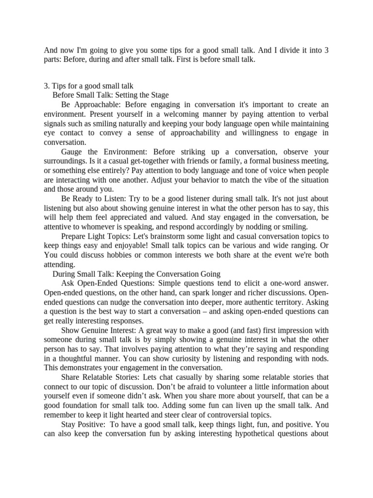 And Now I | PDF | Conversation | Body Language
