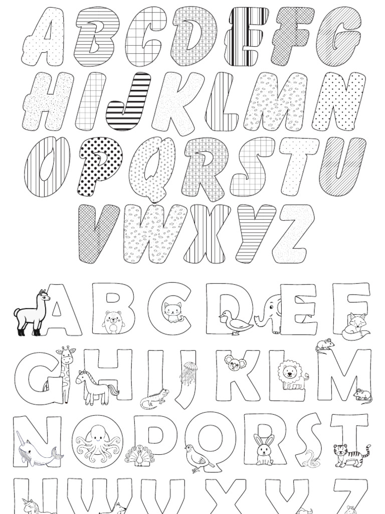 Alphabet Coloring | PDF