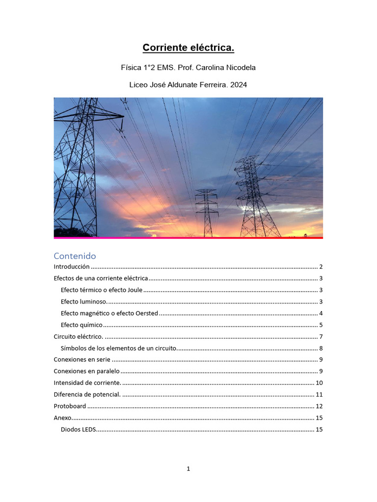 Corriente Eléctrica | PDF | Corriente eléctrica | Ánodo